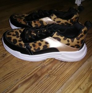 Leopard print sneakers